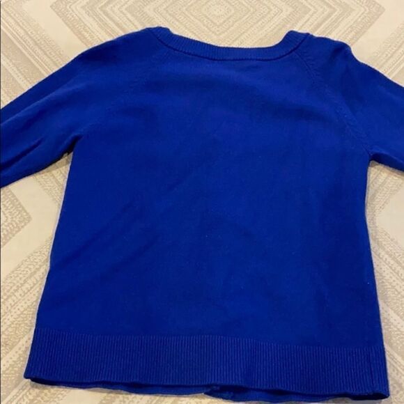 Milly Minis Royal Blue Cardigan Cut-Out Sweater - Picture 6 of 6